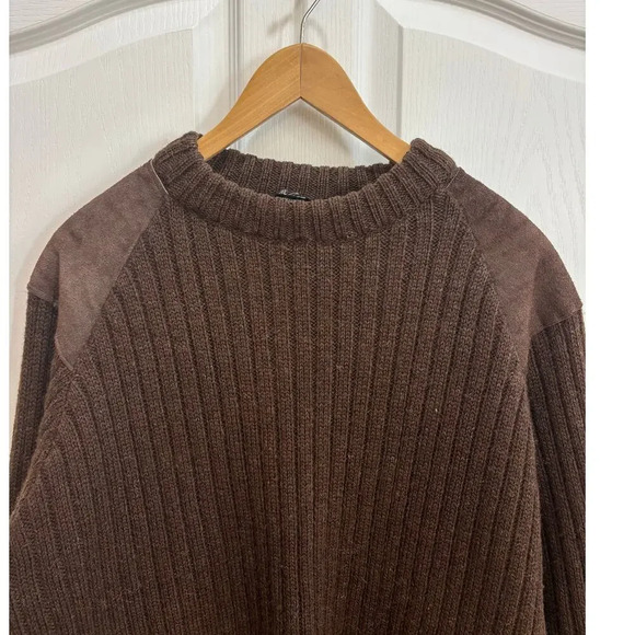 Barbour Brown Ribbed Men's Sweater - Picture 5 of 12